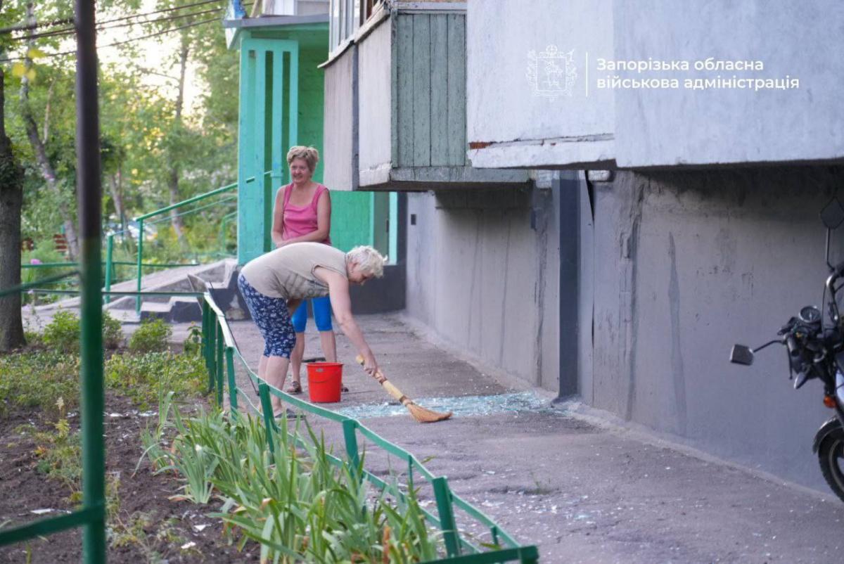 Удар по Запорожью 20 июля