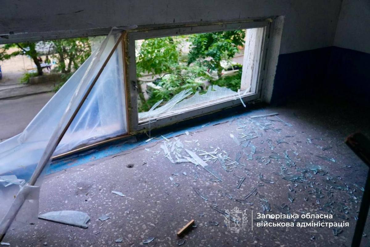 Удар по Запорожью 20 июля