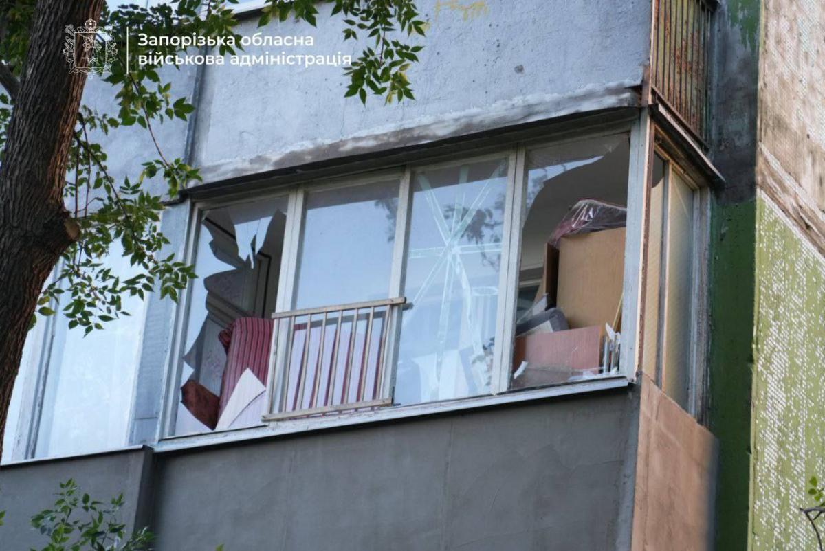 Удар по Запорожью 20 июля