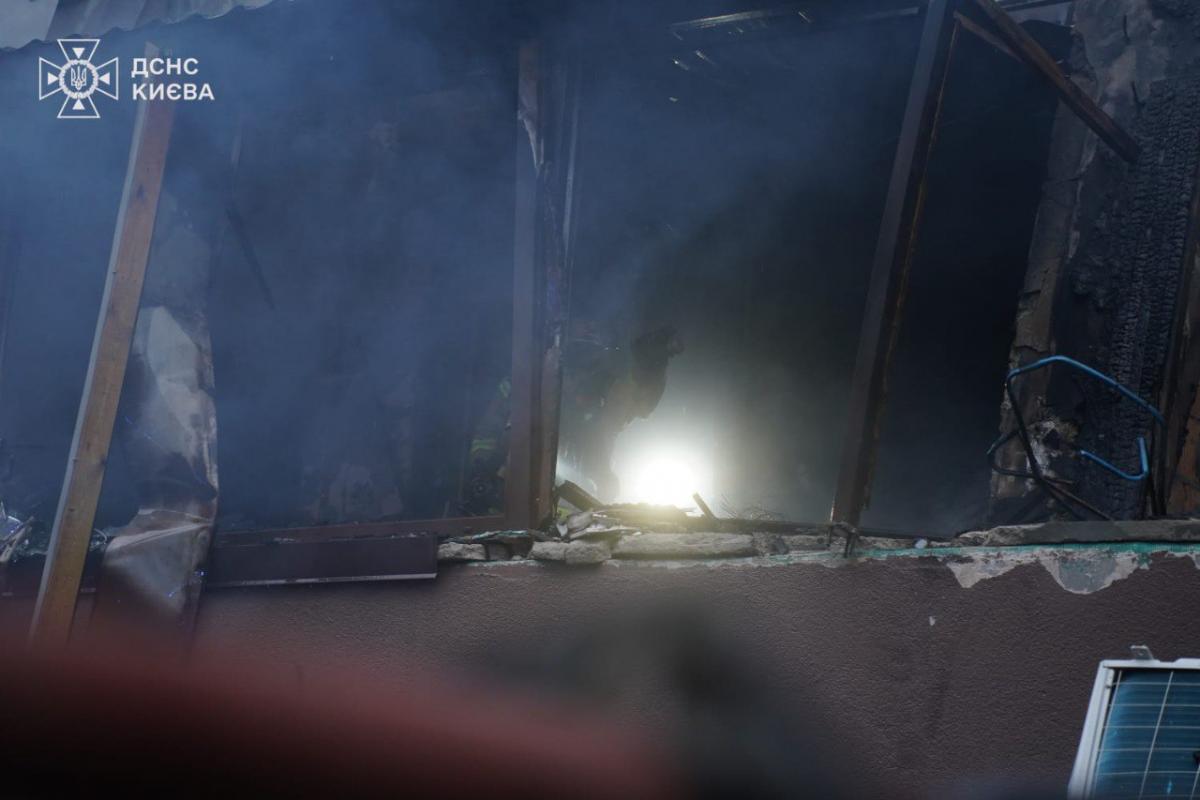 Последствия ночной атаки на Киев