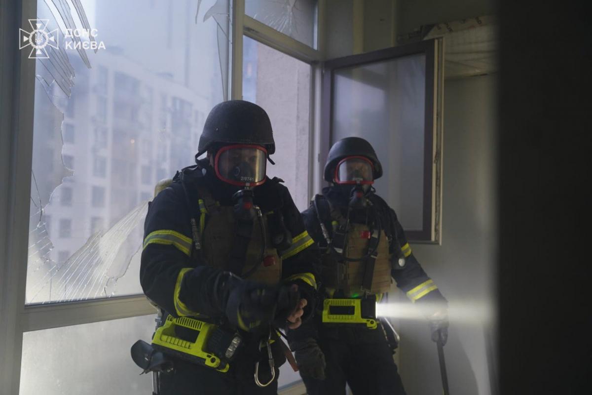 Последствия ночной атаки на Киев