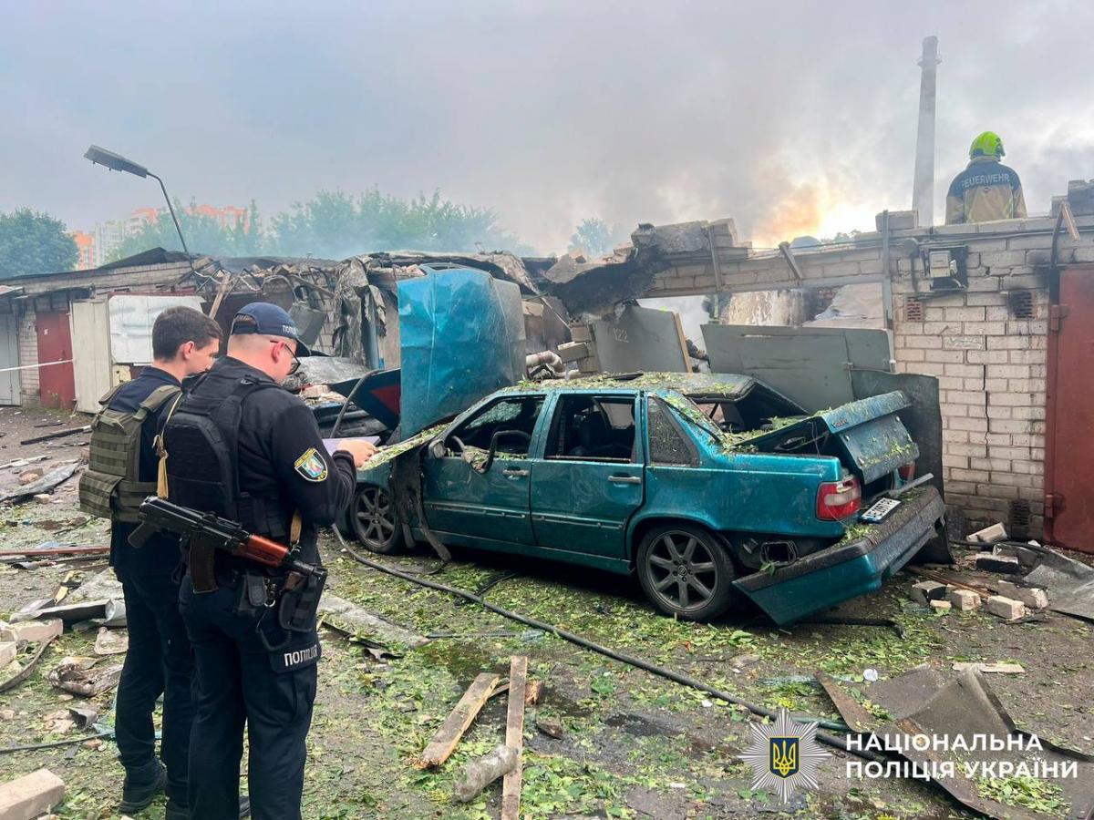 Последствия ночной атаки на Киев