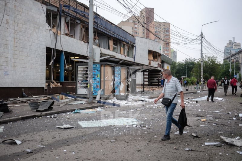 Последствия ночной атаки на Киев