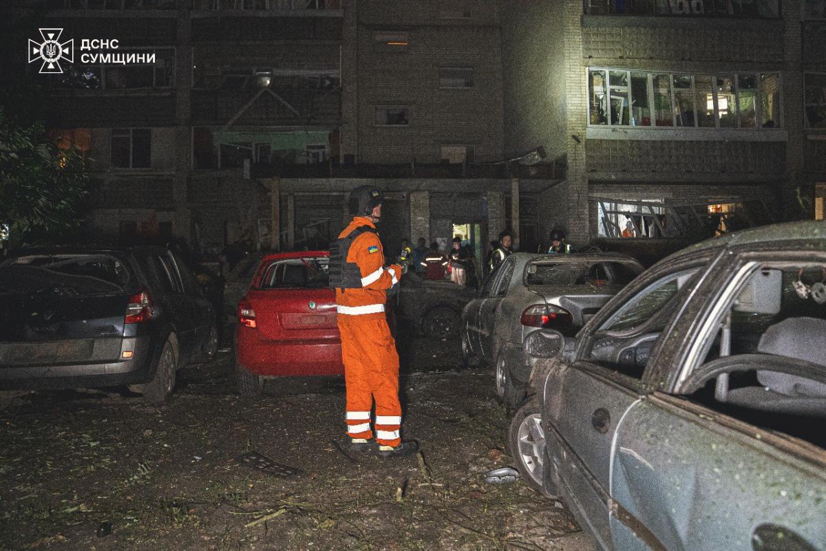 Авіаудар по Сумах у ніч на 22 липня