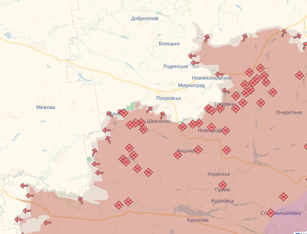 По словам Жданова, войска РФ уже сейчас пытаются идти на окружение Покровска