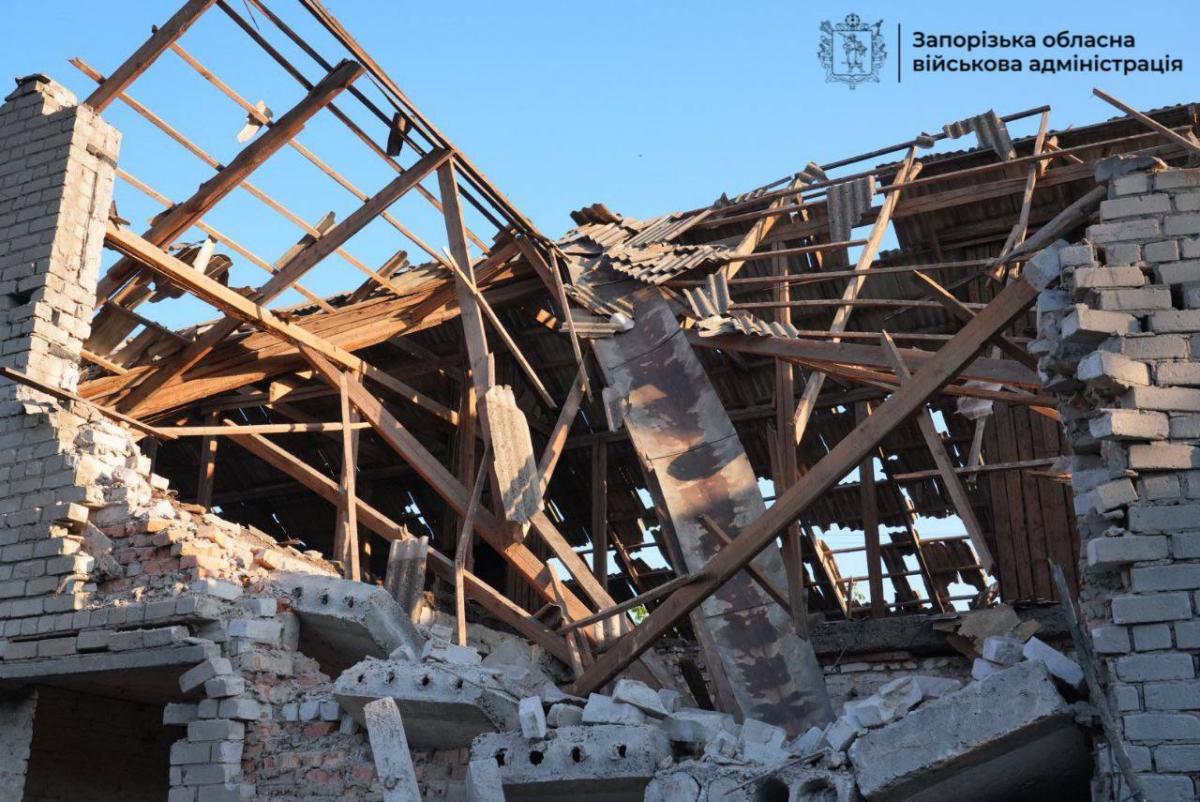 Наслідки удару по Запорізькій області Наслідки удару по Запорізькій області