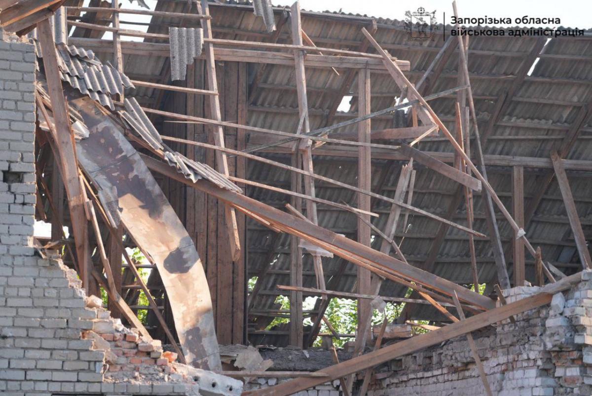Наслідки удару по Запорізькій області Наслідки удару по Запорізькій області