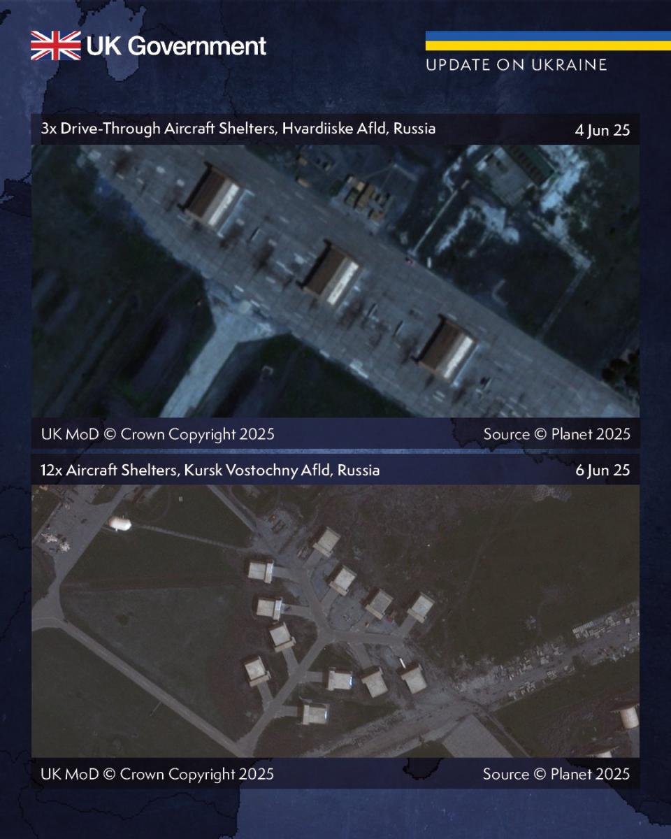 РФ будує укриття для літаків РФ будує укриття для літаків