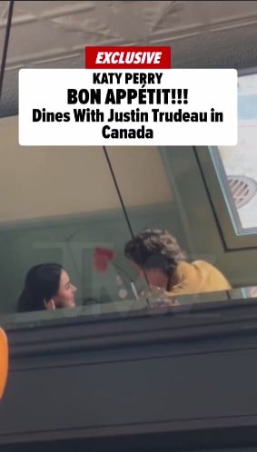 Кеті Перрі та Джастін Трюдо в ресторані