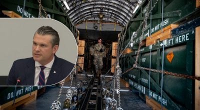Піт Гегсет, військова допомога США Піт Гегсет, військова допомога США