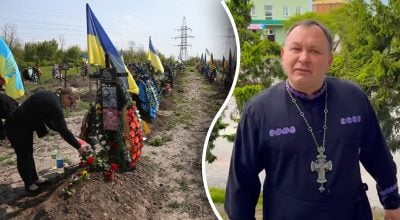 Кладбище, священник Алексей Филюк Кладбище, священник Алексей Филюк