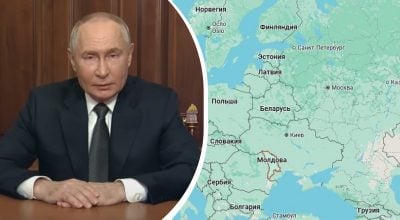 Путін, карта Путін, карта