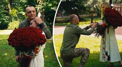 Захисник Маріуполя, який пробув 1104 дні у полоні, освідчився коханій Захисник Маріуполя, який пробув 1104 дні у полоні, освідчився коханій