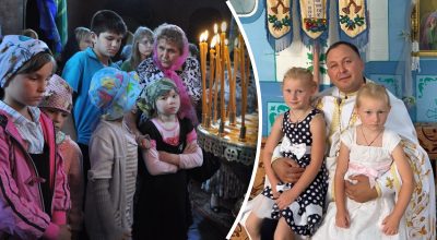 Дети в церкви, священник Алексей Филюк Дети в церкви, священник Алексей Филюк