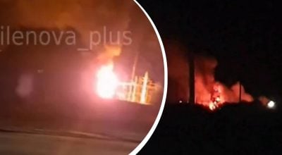 Вибухи та клуби диму: дрони атакували стратегічний об’єкт в Росії Вибухи та клуби диму: дрони атакували стратегічний об’єкт в Росії