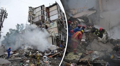 Последствия удара РФ по Киеву в ночь на 31 июля Последствия удара РФ по Киеву в ночь на 31 июля