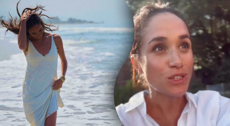 Пляжный люкс: Меган Маркл у океана выгуляла лук за 270 тыс. грн