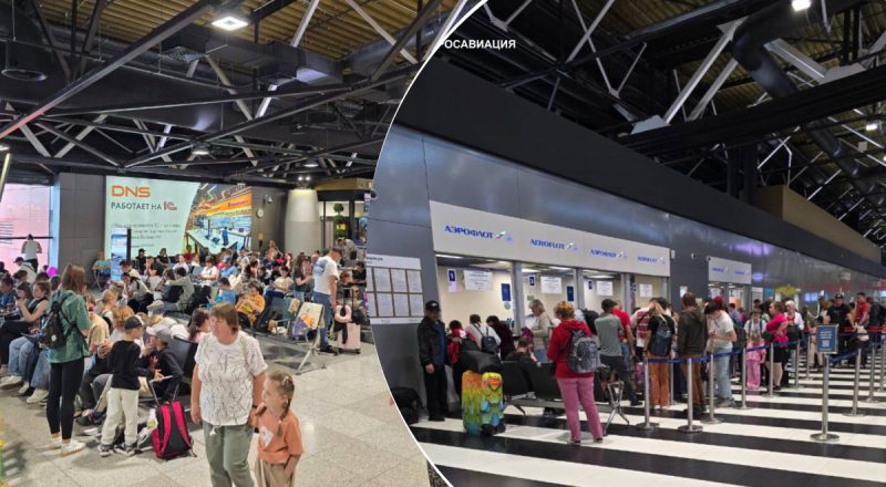 Сотні рейсів скасовано, стоять натовпи людей: в аеропортах РФ транспортний колапс