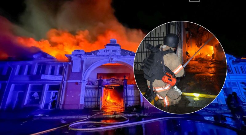 Горить "серце Одеси": дрони РФ атакували Привоз і центр міста
