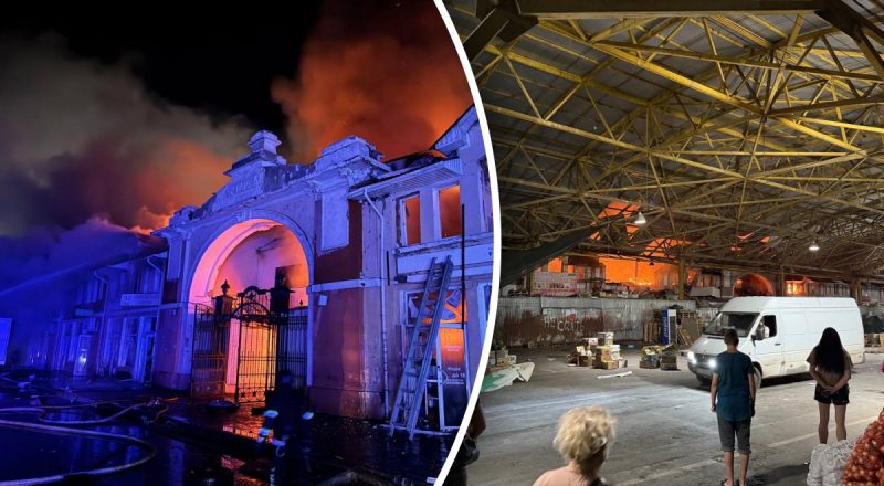 После отказа прекращать огонь: россияне частично разрушили легендарный Привоз