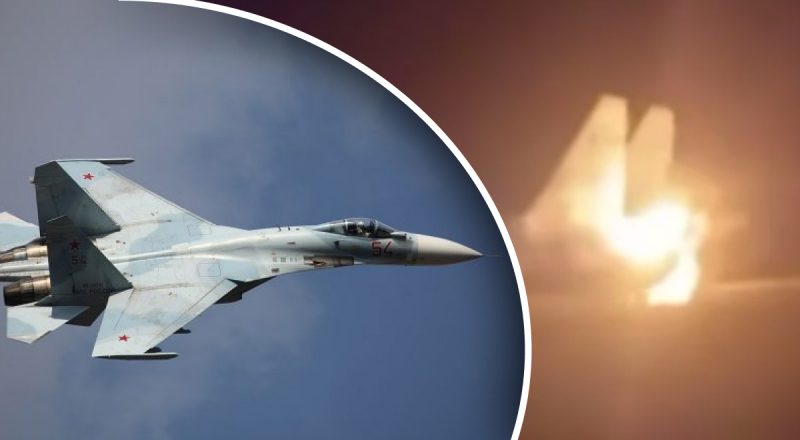 Яскраво запалав: ГУР повідомило про знищення в Росії літака Су-27УБ