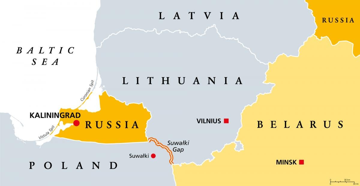 На думку Коваленка, Росія може захопити велику територію Литви, коли прокладатиме Сувальський коридор На думку Коваленка, Росія може захопити велику територію Литви, коли прокладатиме Сувальський коридор