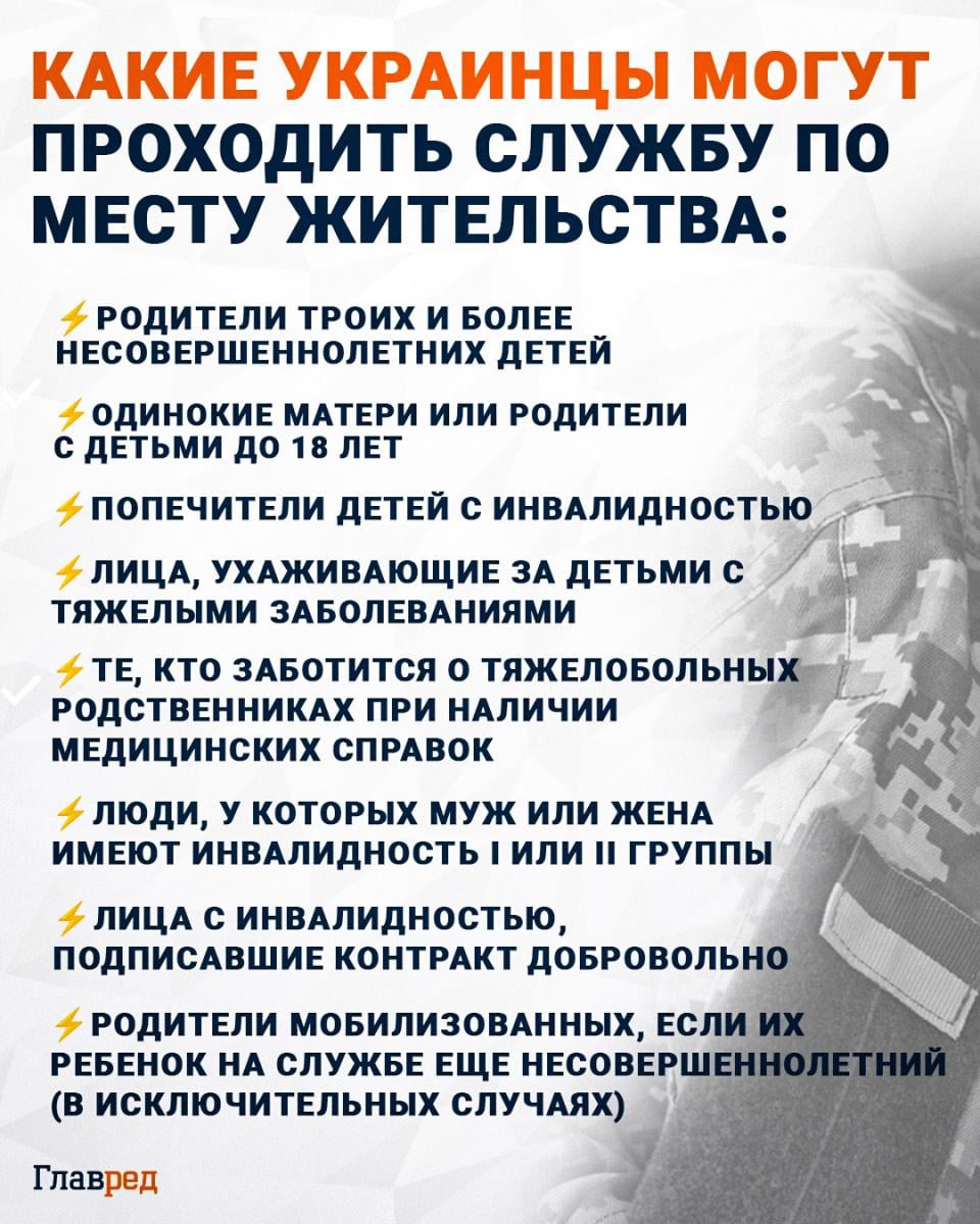 Какие украинцы могут проходить службу по месту жительства