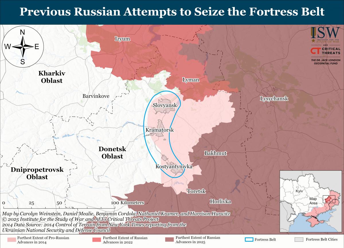 Чим загрожує Україні втрата Донбасу - карти ISW