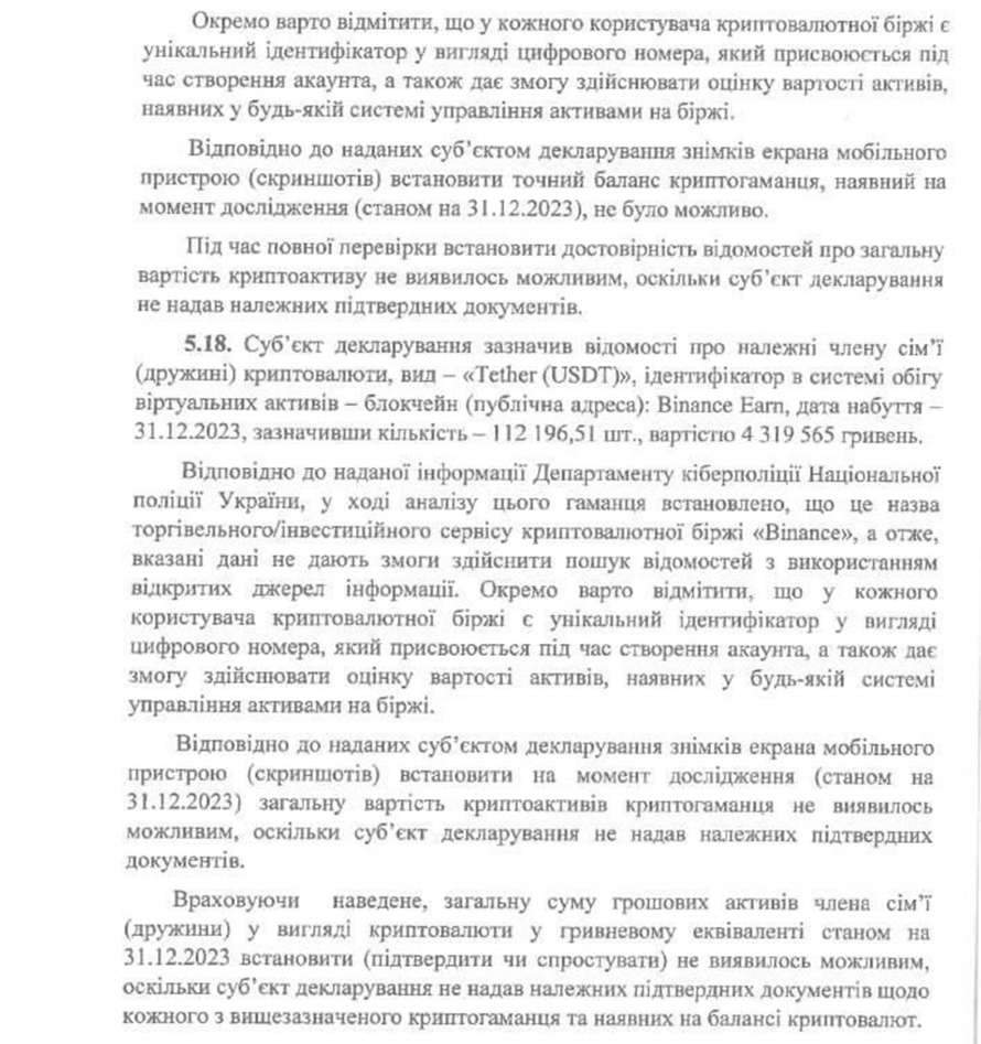 Довідка НАЗК Довідка НАЗК