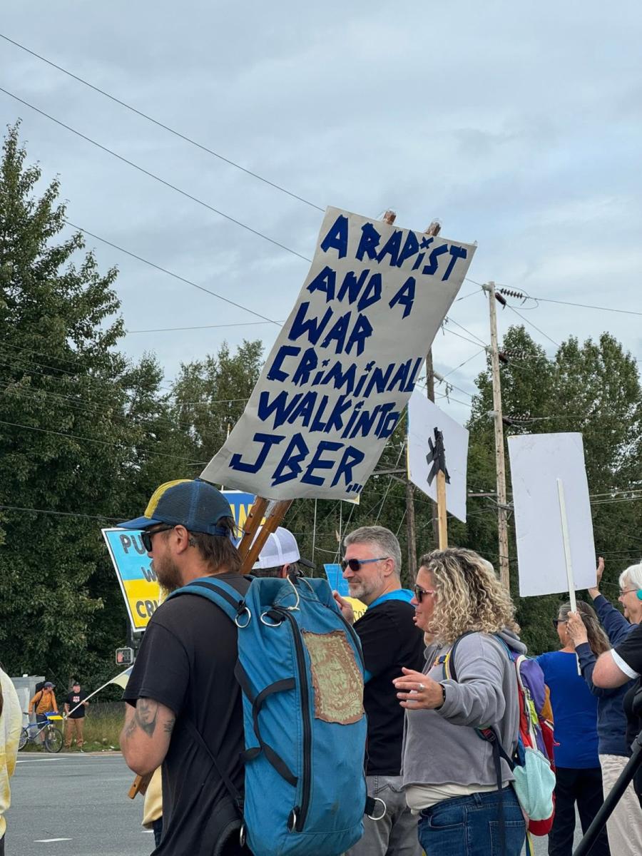 Проукраїнський мітинг на Алясці 15 серпня 2025