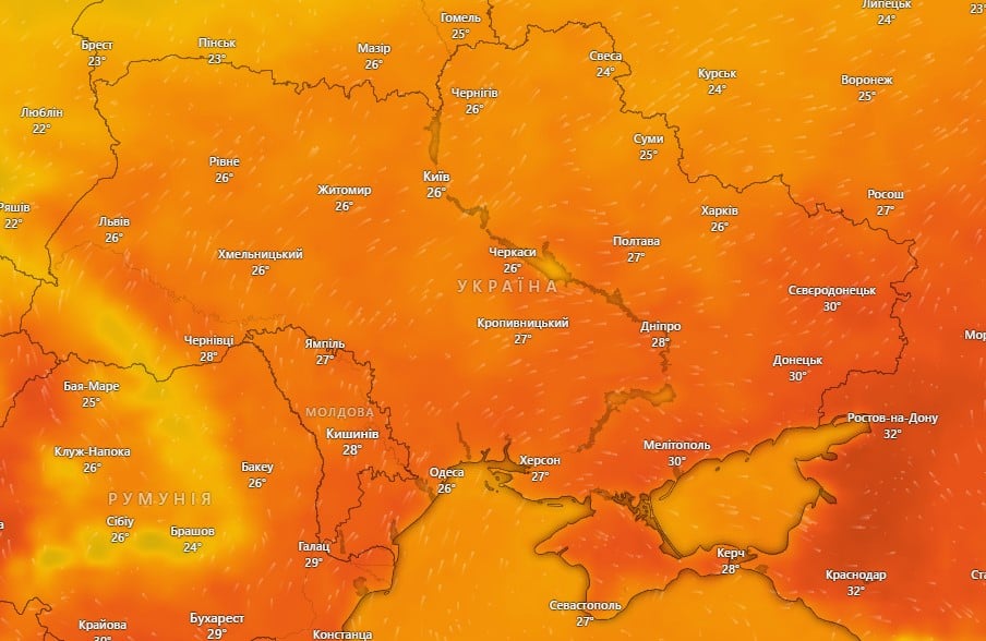 Прогноз погоди в Україні на 21 серпня Прогноз погоди в Україні на 21 серпня