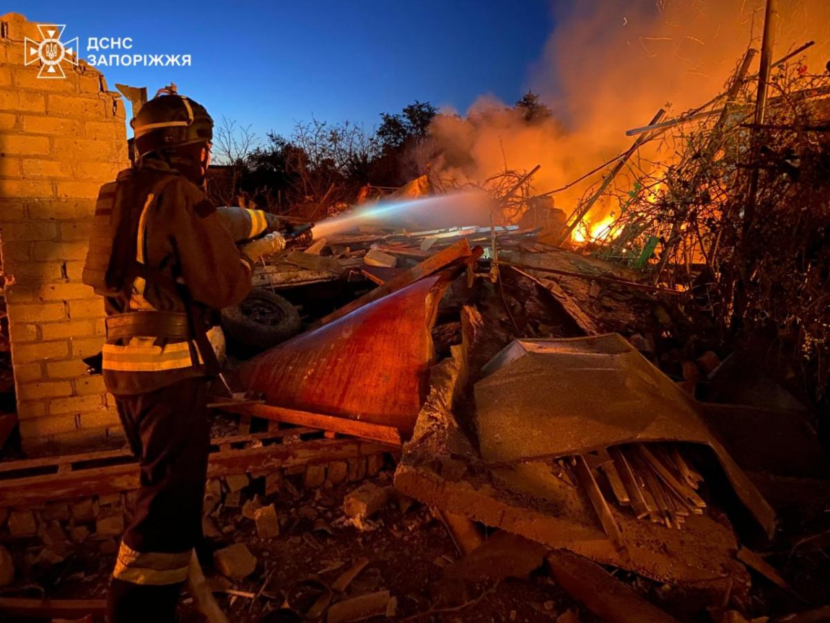 Наслідки удару РФ по Запоріжжю в ніч на 30 серпня 2025 року