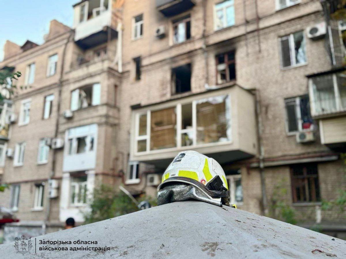Наслідки удару РФ по Запоріжжю в ніч на 30 серпня 2025 року