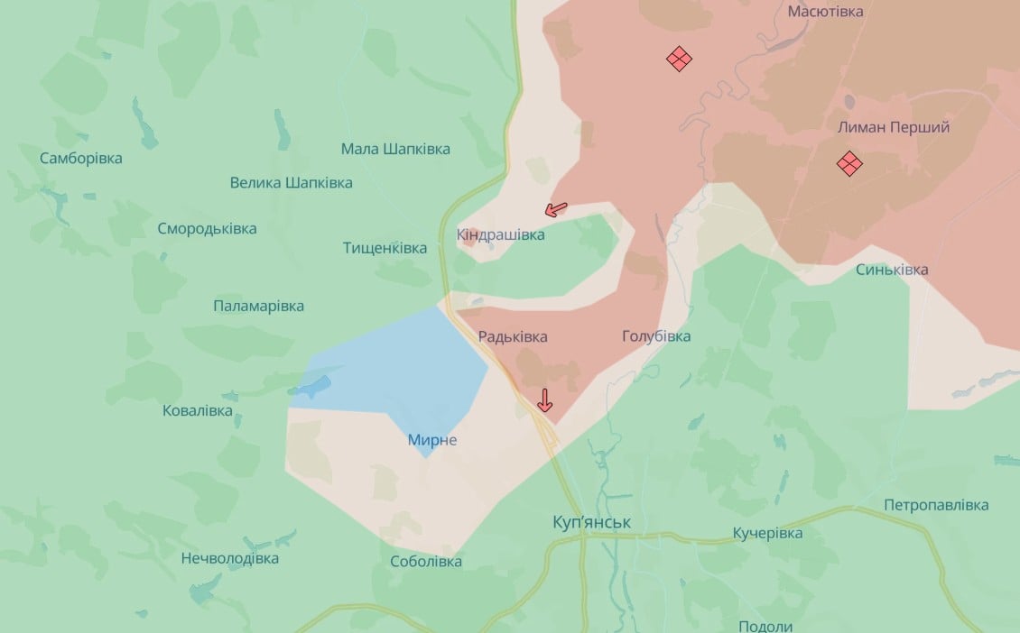 'Росіян відкинули': сили оборони звільнили село Мирне біля Куп'янська 'Росіян відкинули': сили оборони звільнили село Мирне біля Куп'янська