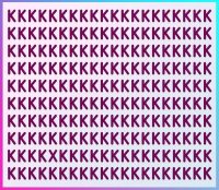 Ребус для тих, у кого чудовий зір: треба за 5 секунд знайти літеру X