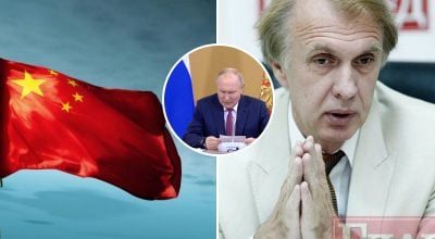 Володимир Огризко, Путін, прапор Китаю Володимир Огризко, Путін, прапор Китаю