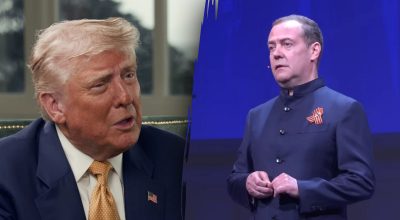 'Тупа людина': Трамп висміяв Медведєва та його 'ядерні' погрози 'Тупа людина': Трамп висміяв Медведєва та його 'ядерні' погрози