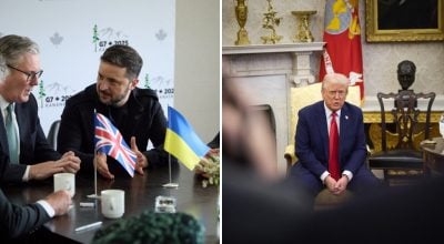 Трамп, Путін, Стармер Трамп, Путін, Стармер