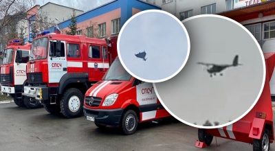 пожежні машини РФ, атака дронів