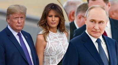 Дональд Трамп, Мелания Трамп, Владимир Путин Дональд Трамп, Мелания Трамп, Владимир Путин