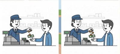 Де три відмінності між сценою в магазині: тільки "справжні детективи" вгадають