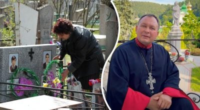 Кладбище, священник Алексей Филюк Кладбище, священник Алексей Филюк
