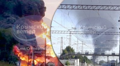 Гучні 'прильоти' в Криму: дрони атакували інфраструктуру, перші подробиці Гучні 'прильоти' в Криму: дрони атакували інфраструктуру, перші подробиці