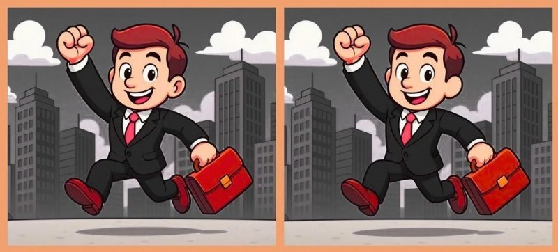 Тест на IQ: найдите 3 отличия на картинке с офисным сотрудником за 29 с