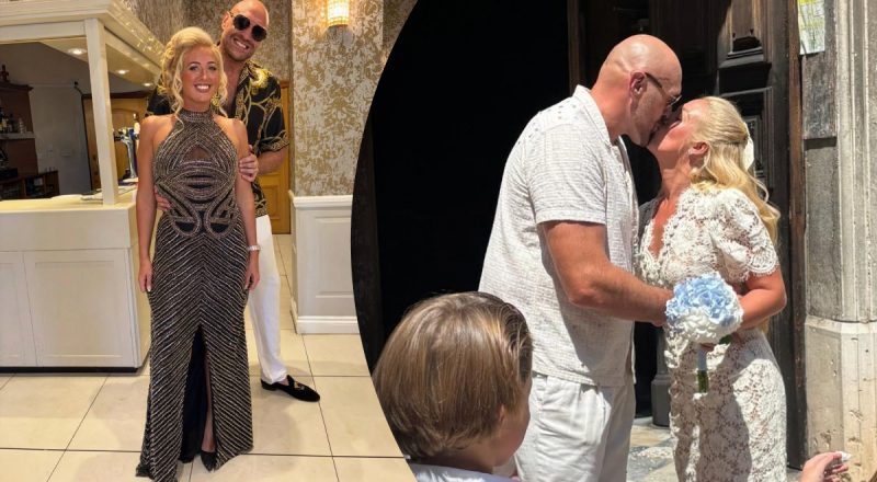 В присутствии 7 детей: британский боксер Фьюри с женой повторили брачные клятвы