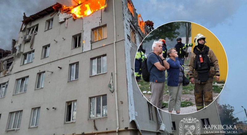 РФ ударила по многоэтажке в Харькове: погиб ребёнок, десятки людей ранены