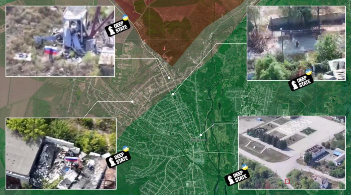 Окупанти розвісили триколори на околицях Куп'янська Окупанти розвісили триколори на околицях Куп'янська
