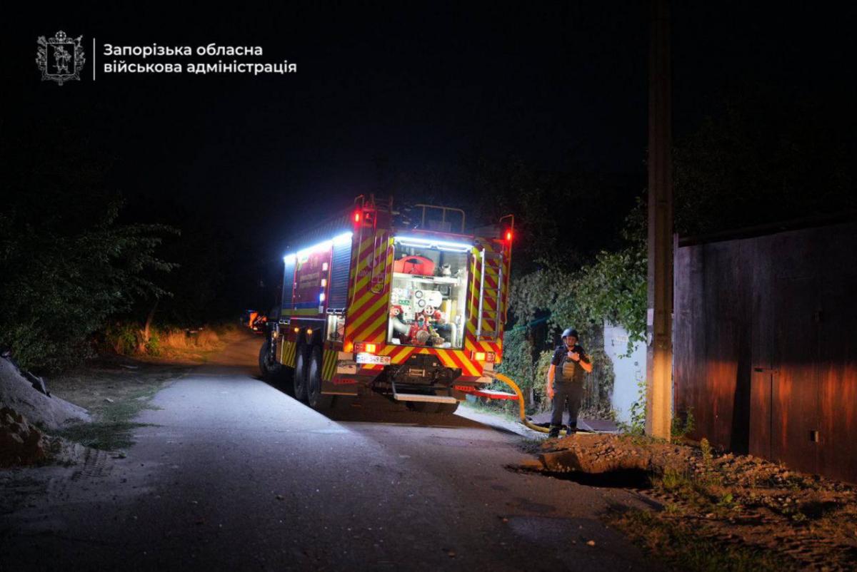 Атака дронов по Запорожью 6 сентября Атака дронов по Запорожью 6 сентября