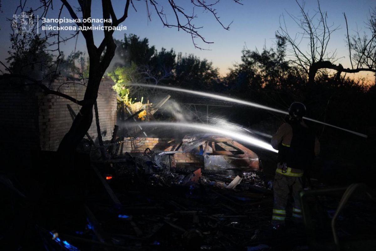 Атака дронов по Запорожью 6 сентября Атака дронов по Запорожью 6 сентября