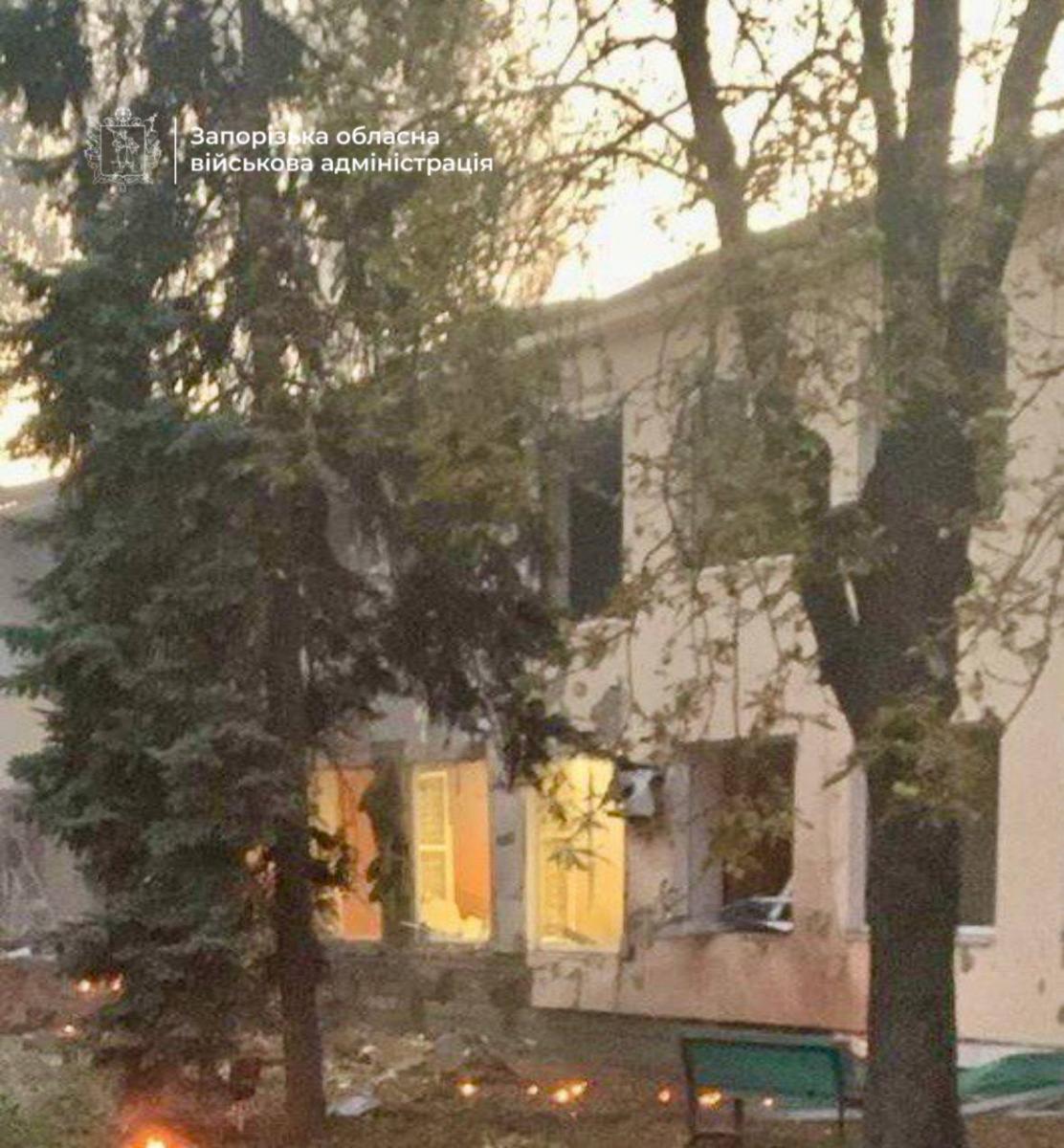 Атака дронов по Запорожью 6 сентября Атака дронов по Запорожью 6 сентября